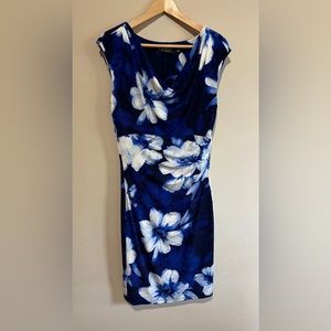 Ralph Lauren blue floral dress size 8